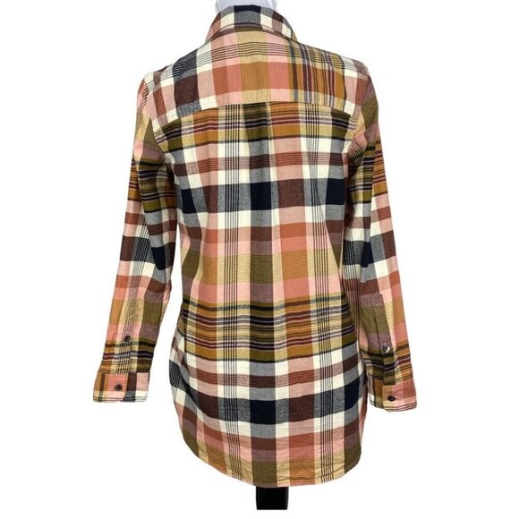 Madewell Women's Brown Seconda Plaid Ex-Boyfriend Button Down Shirt XS/C37 - Picture 11 of 11